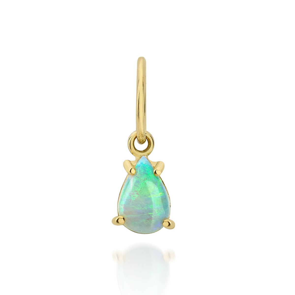 Vintage Geometric Stainless Steel PVD Gold Plated Birthstone Charm Bar