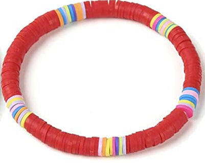 Bohemian Geometric Resin Bracelet Unisex Colorful Rainbow Hand Jewelry