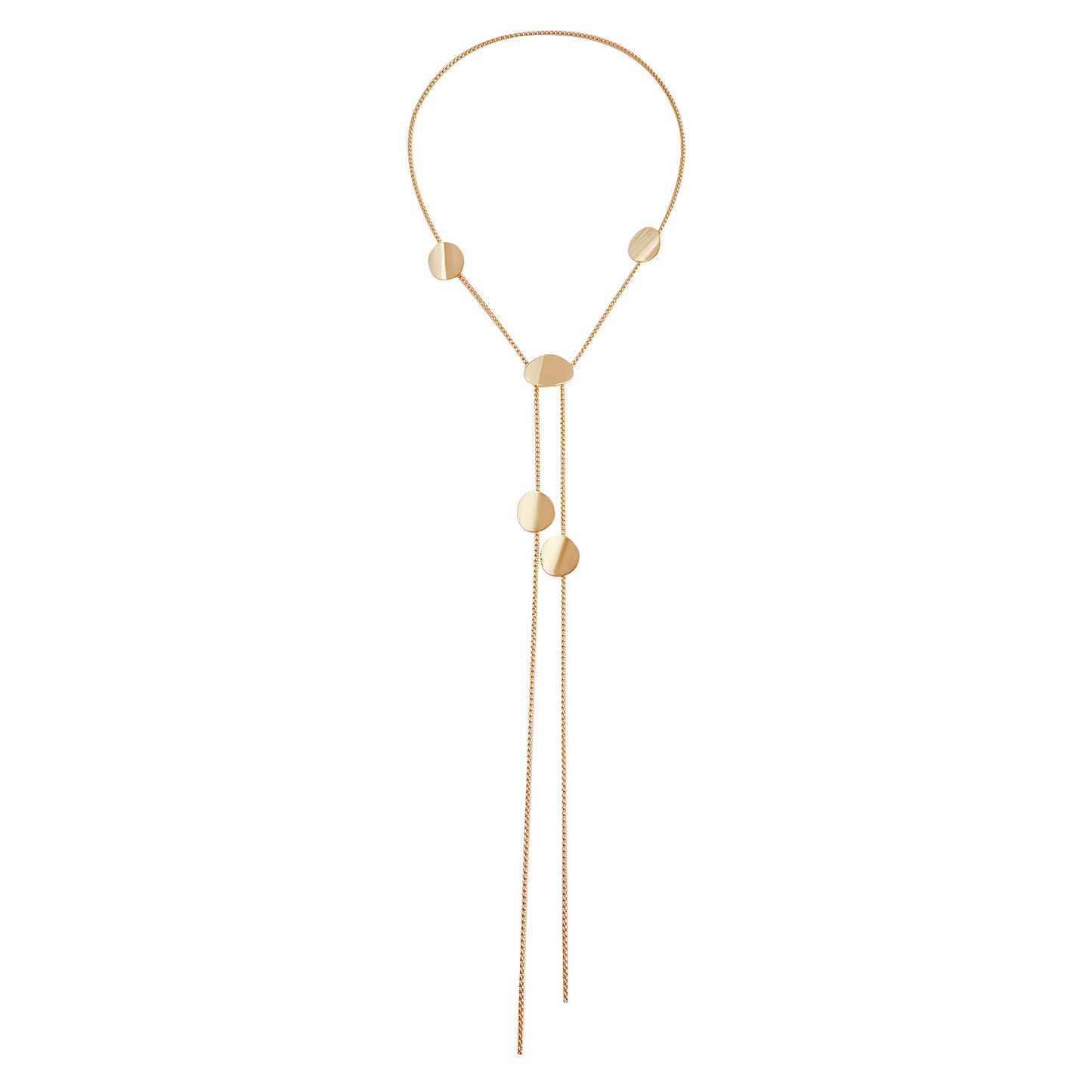 Collar con Colgante de Círculo Geométrico Minimalista de Aleación con Acabado Pulido y Longitud Ajustable para Mujer