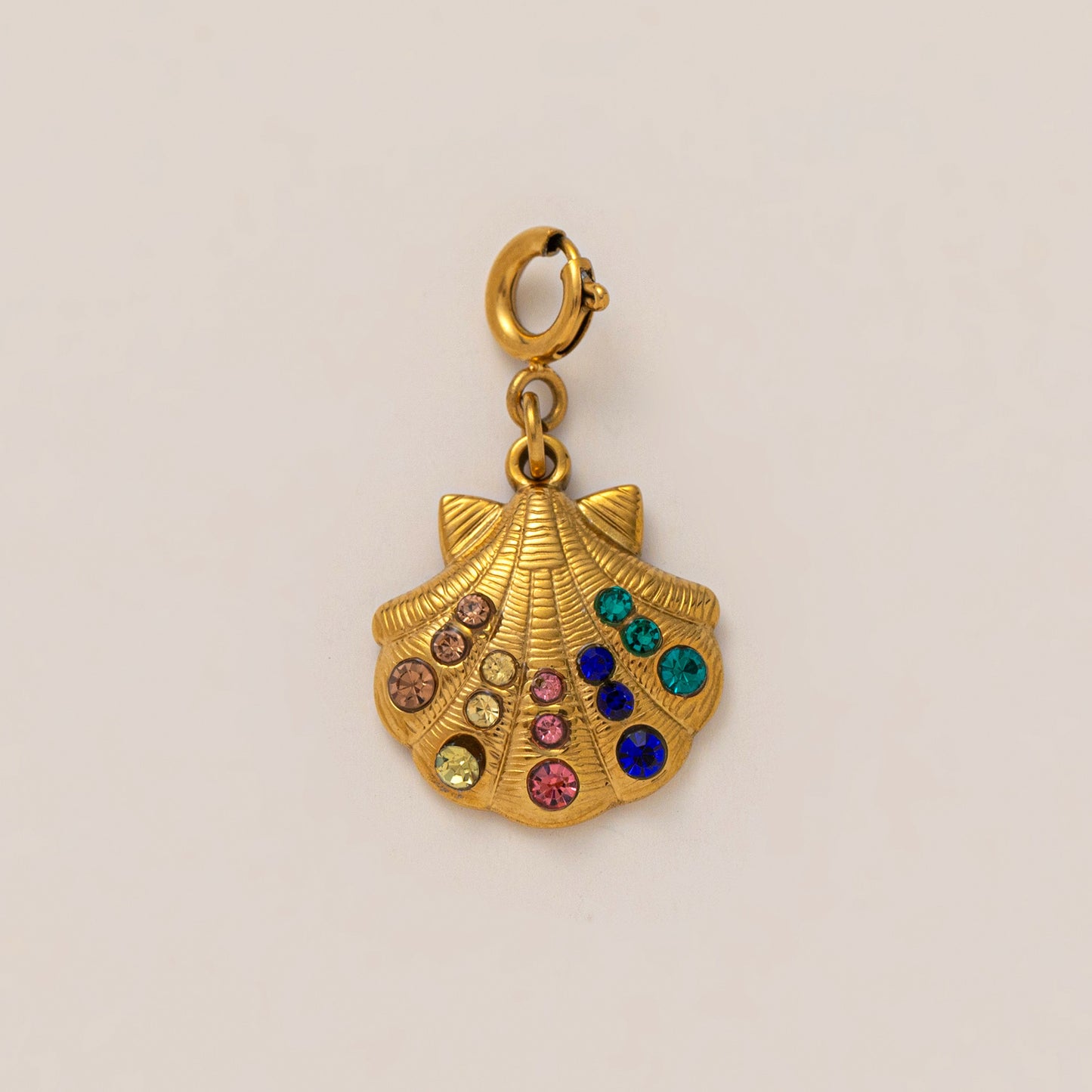 18K Gold Plated Stainless Steel Ocean Series Charm Bar Pendant