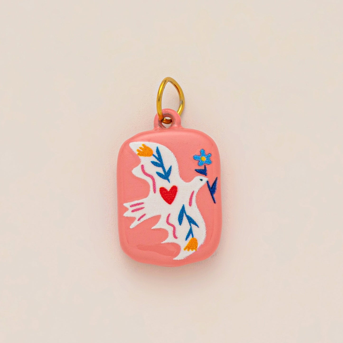 Minimalist Colorful Heart and Animal Shaped Stainless Steel Plated Shoe Charm