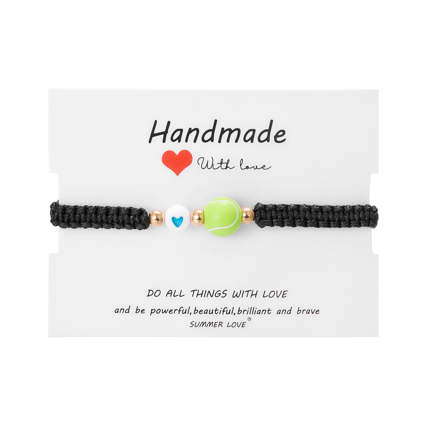 Casual Plated Acrylic Round Ball Bracelet for Women
