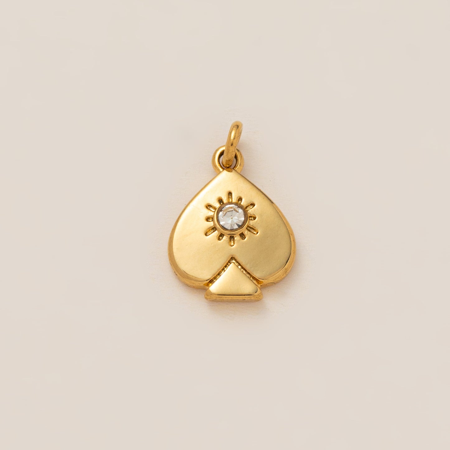 Minimalist 18K Gold Plated Brass Heart Round Square Geometric Pendant Necklace