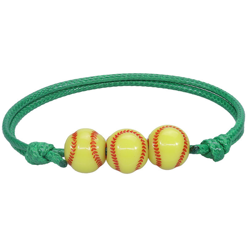 Sporty Unisex Resin Braided Bracelet