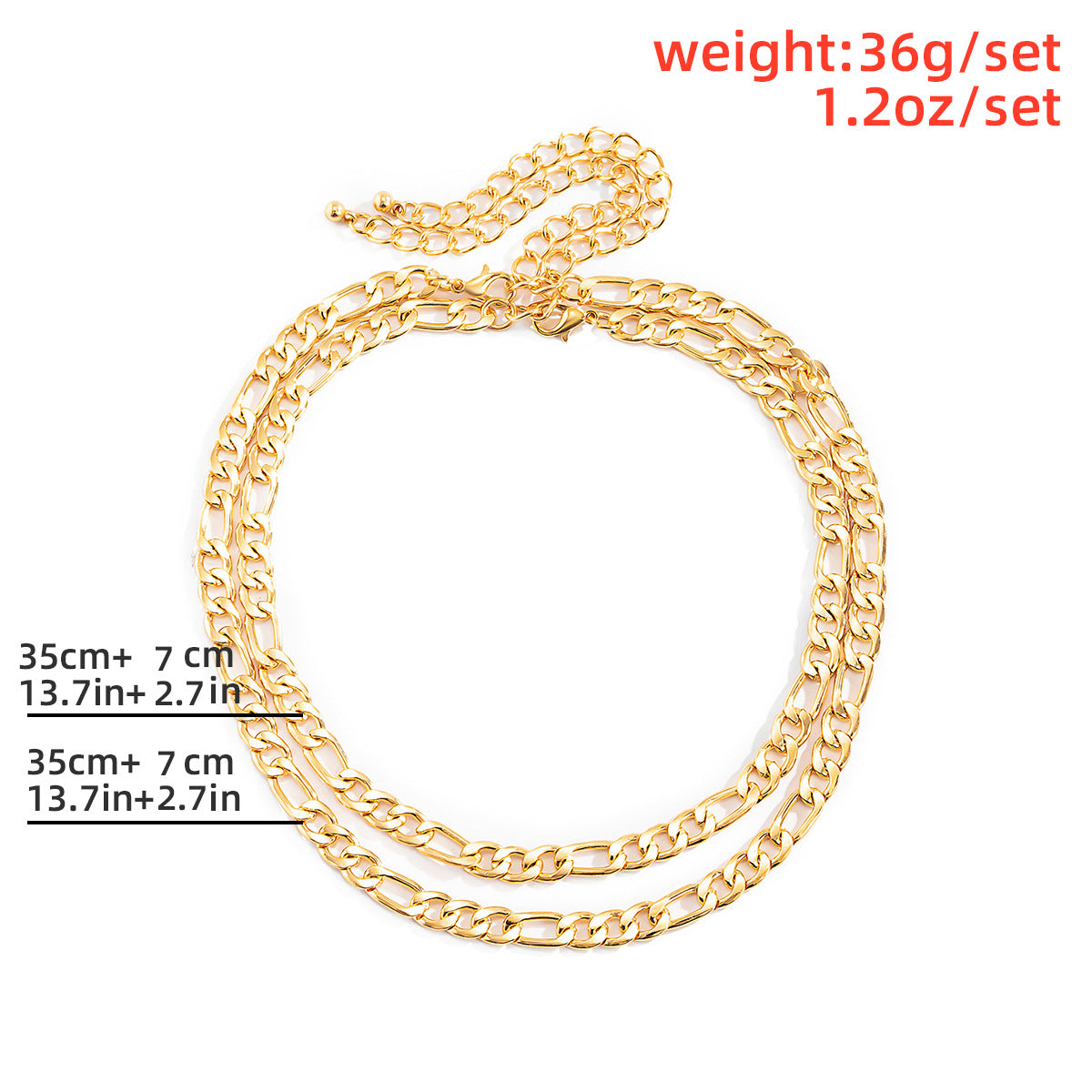 Punk Minimalist Geometric Hollow Iron Plated Curb Chain Necklace
