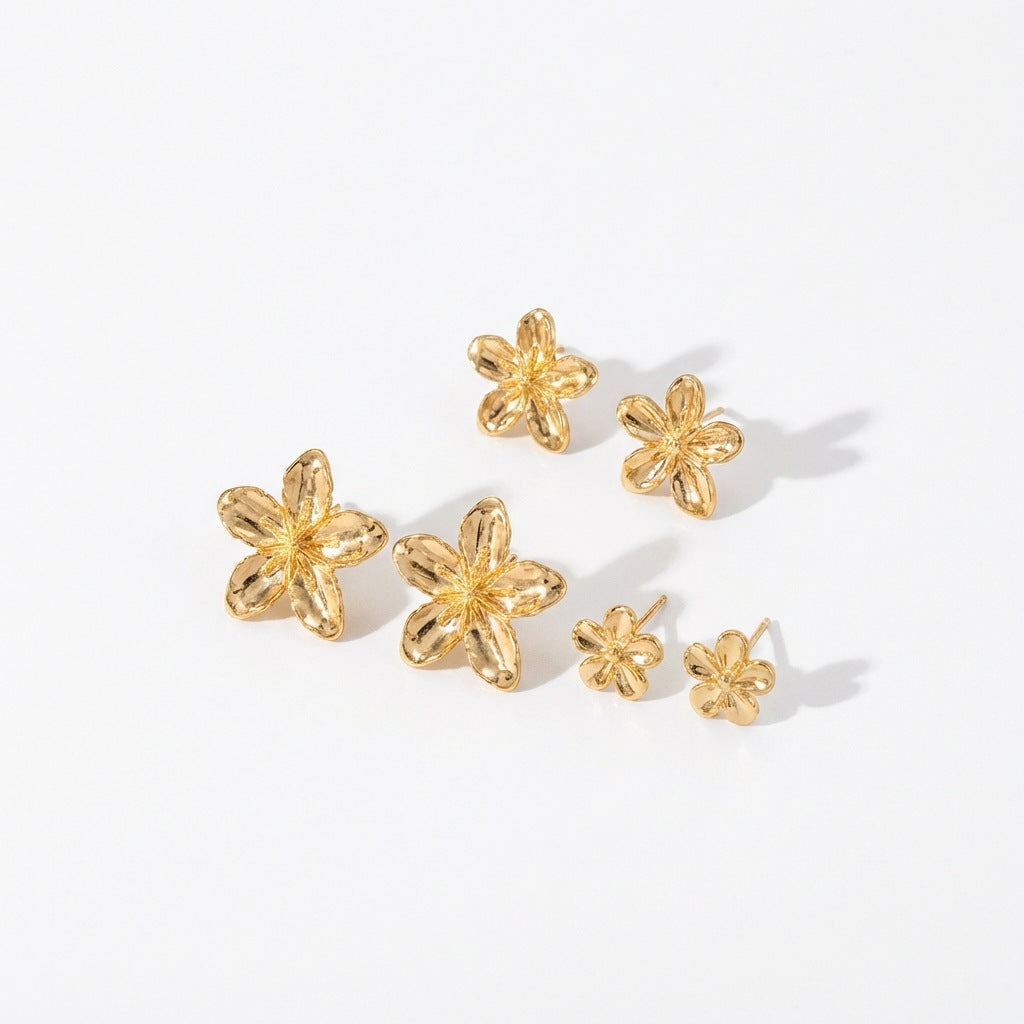 Elegant Alloy Starfish and Pearl Stud Earrings with Shell Elements