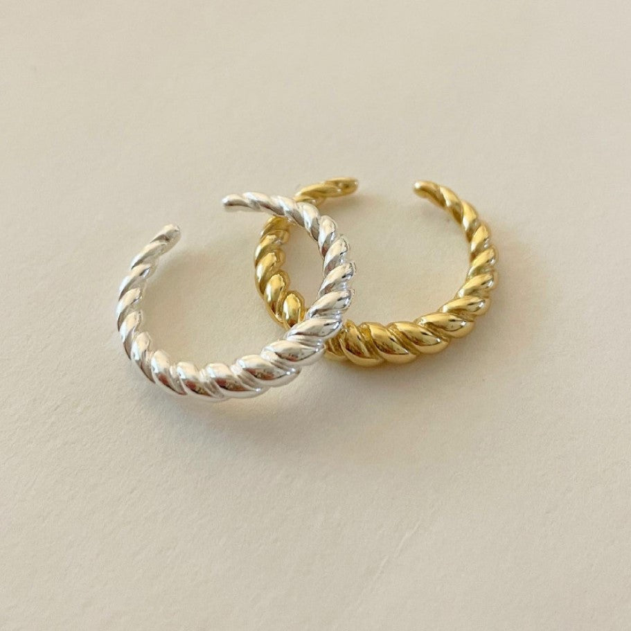 Anello con nodo da donna in argento sterling 925 vintage e minimalista