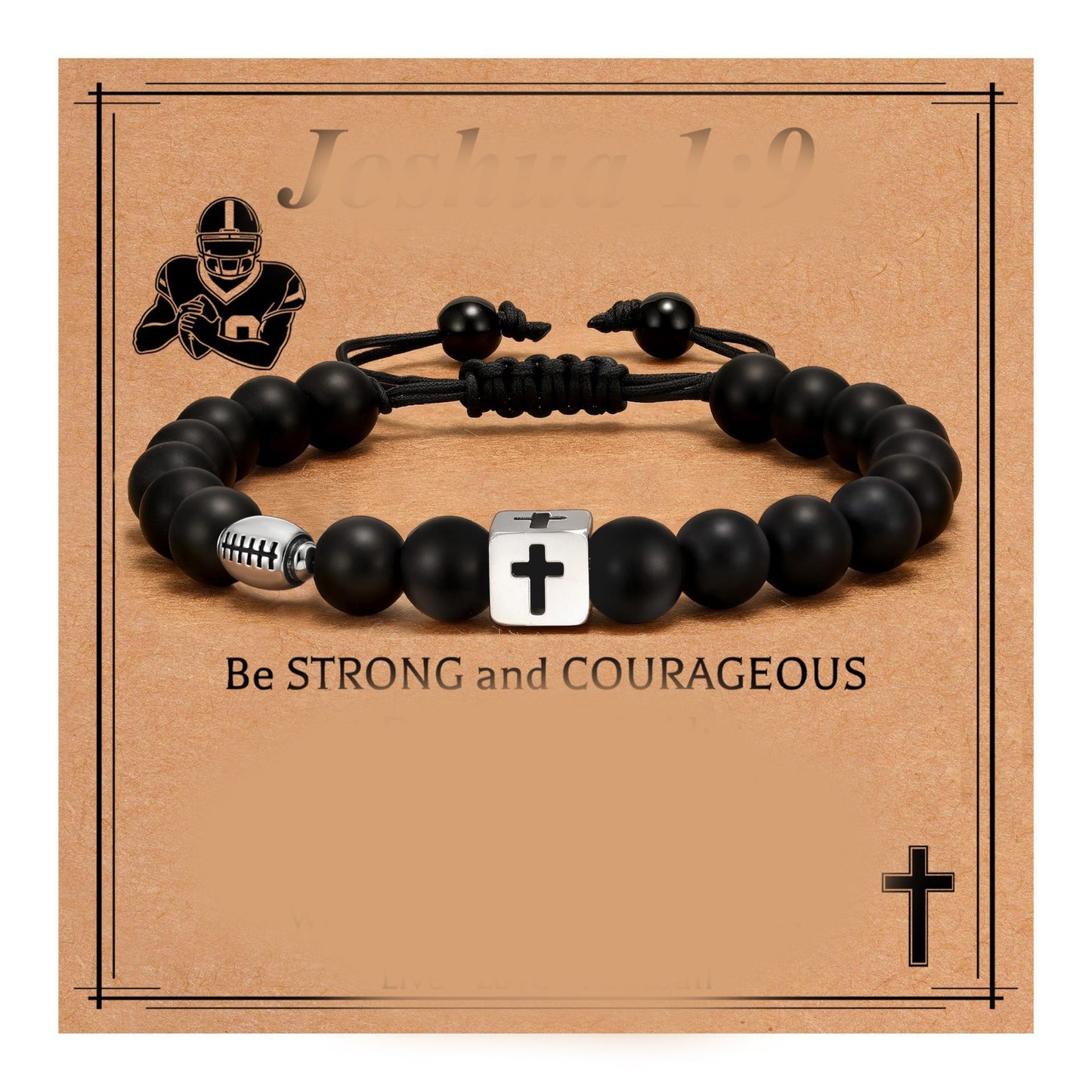 Bracciale Unisex Opaco con Corde Intrecciate a Motivo Geometrico