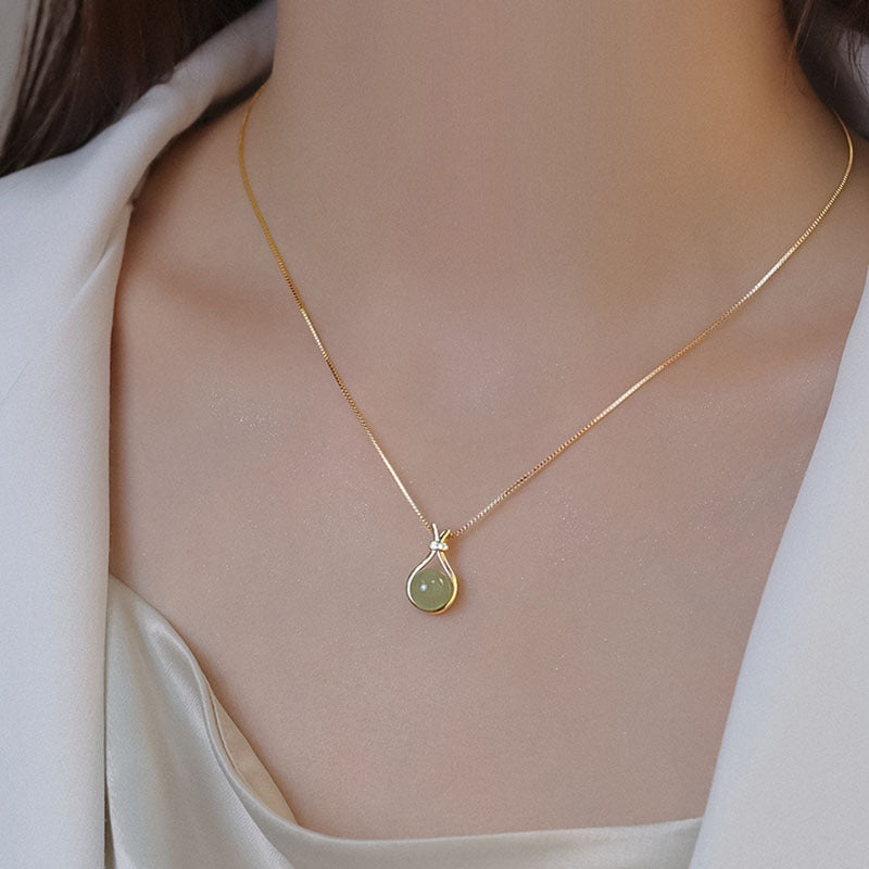 Collana geometrica minimalista in acciaio al titanio da donna con placcatura in oro e catena a scatola, gioielli di lusso per clavicola