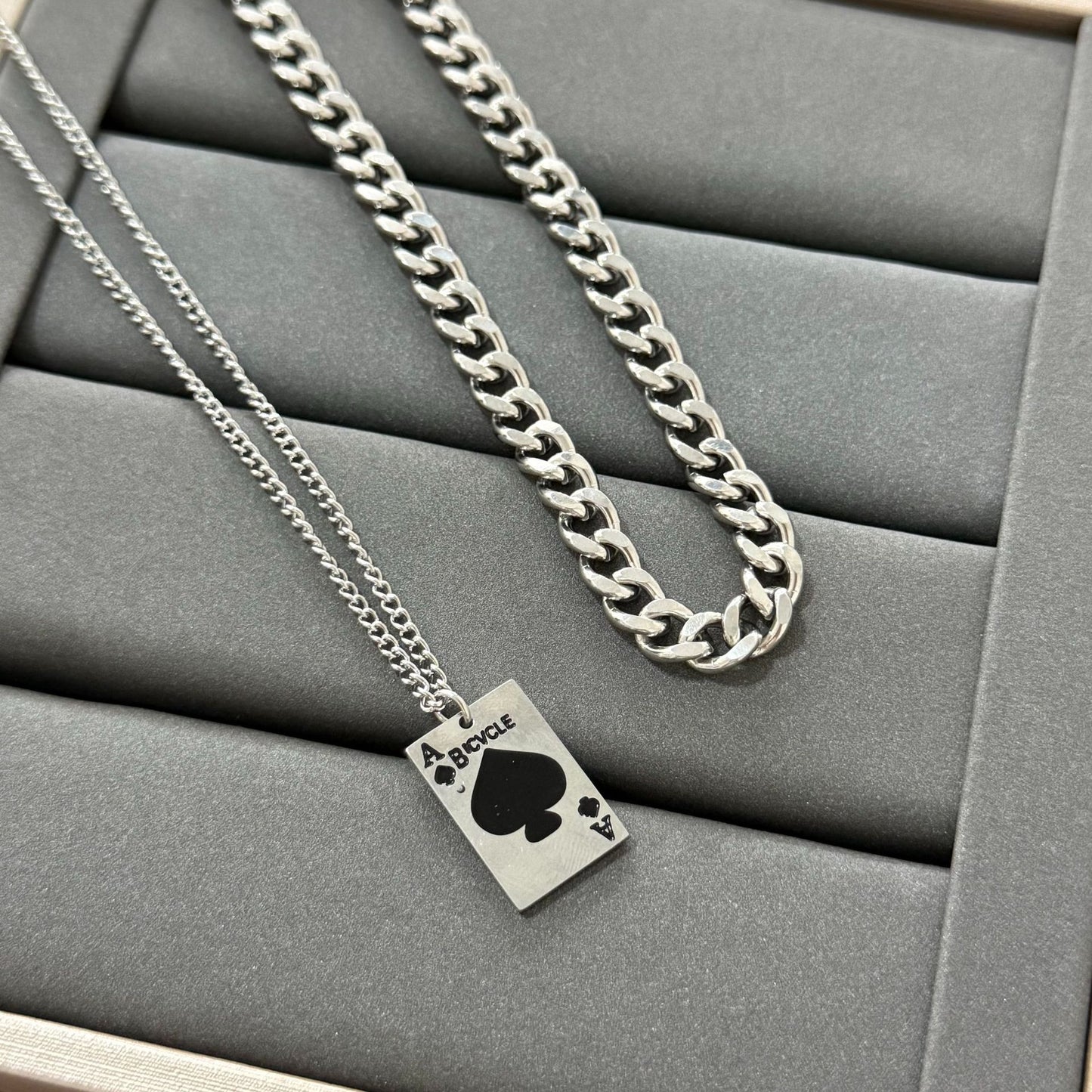 Geometric Gold Plated Titanium Steel Necklace Unisex
