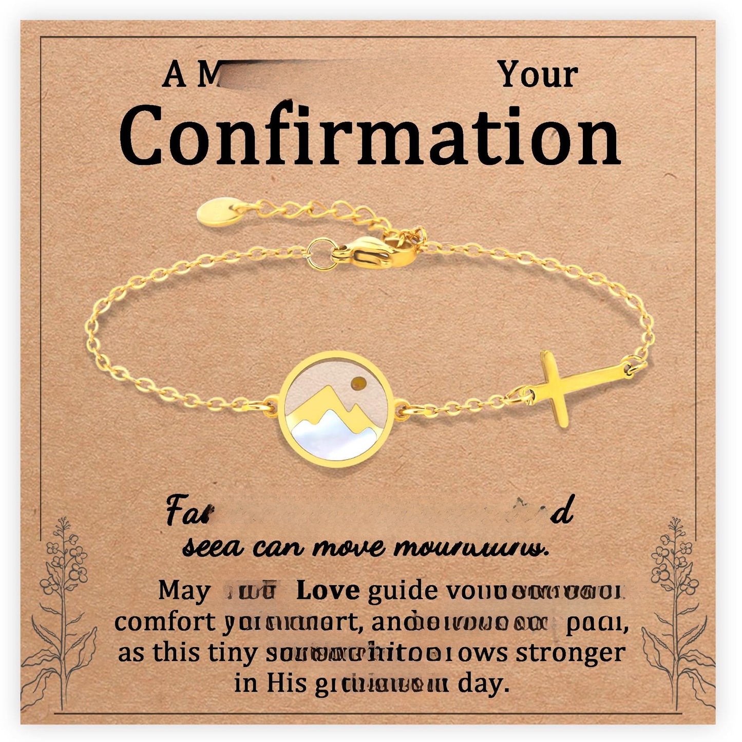 Luxury Elegant Geometric Floral Stainless Steel Bracelet for Women