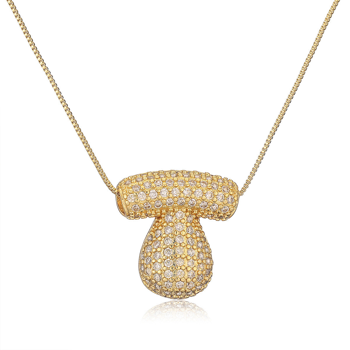 Collana a forma di lettera minimalista in rame placcato oro vero da donna