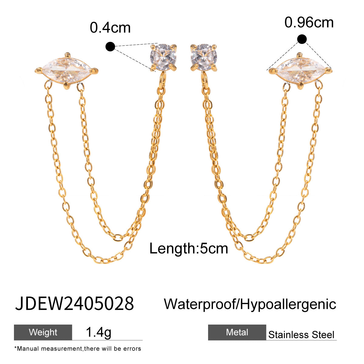 Elegant Square Black Drip Oil Plated Titanium Steel Necklace for Women