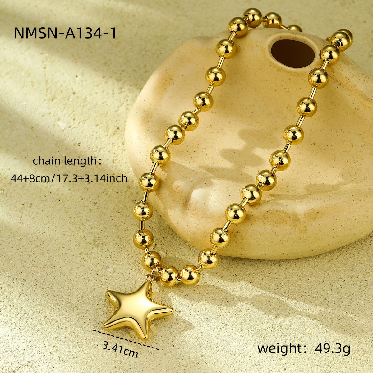 Fashionable Heart-Shaped Stainless Steel Pendant Necklace with Electroplated Finish for Women