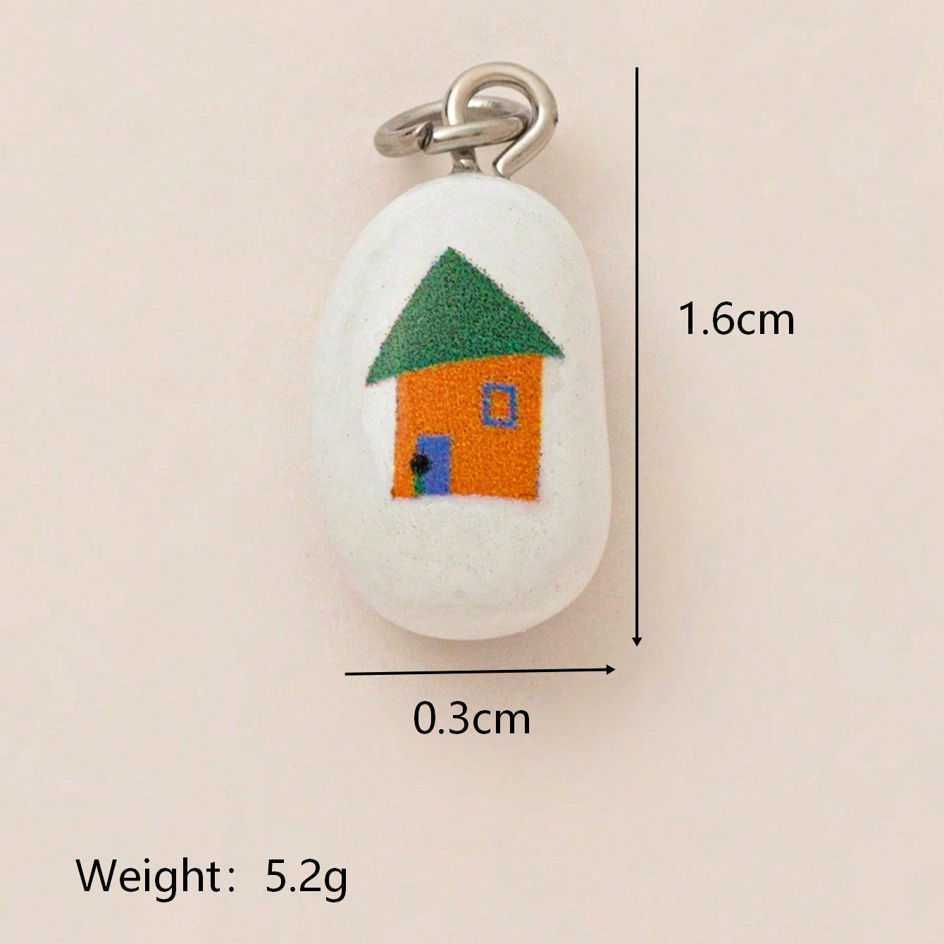Geometric Animal Brass Plated Pendant
