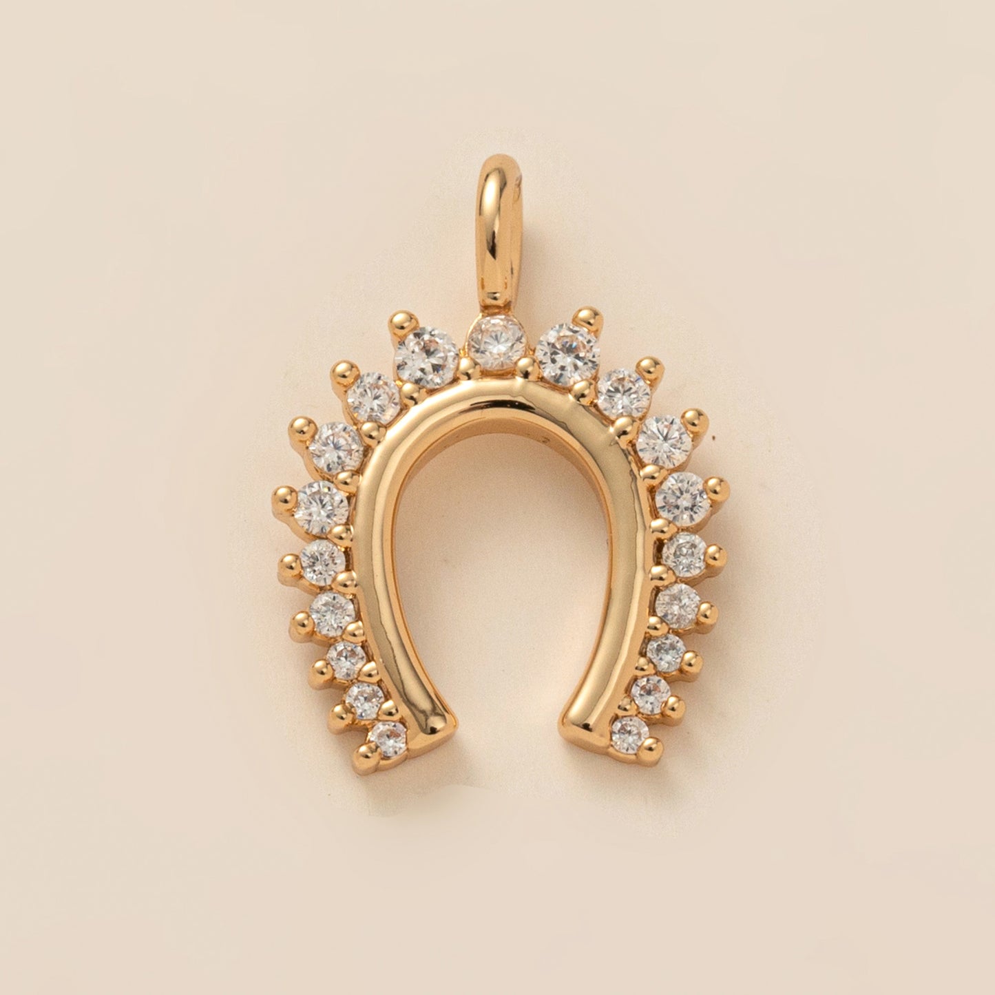 Heart Star Moon Plated Brass Necklace