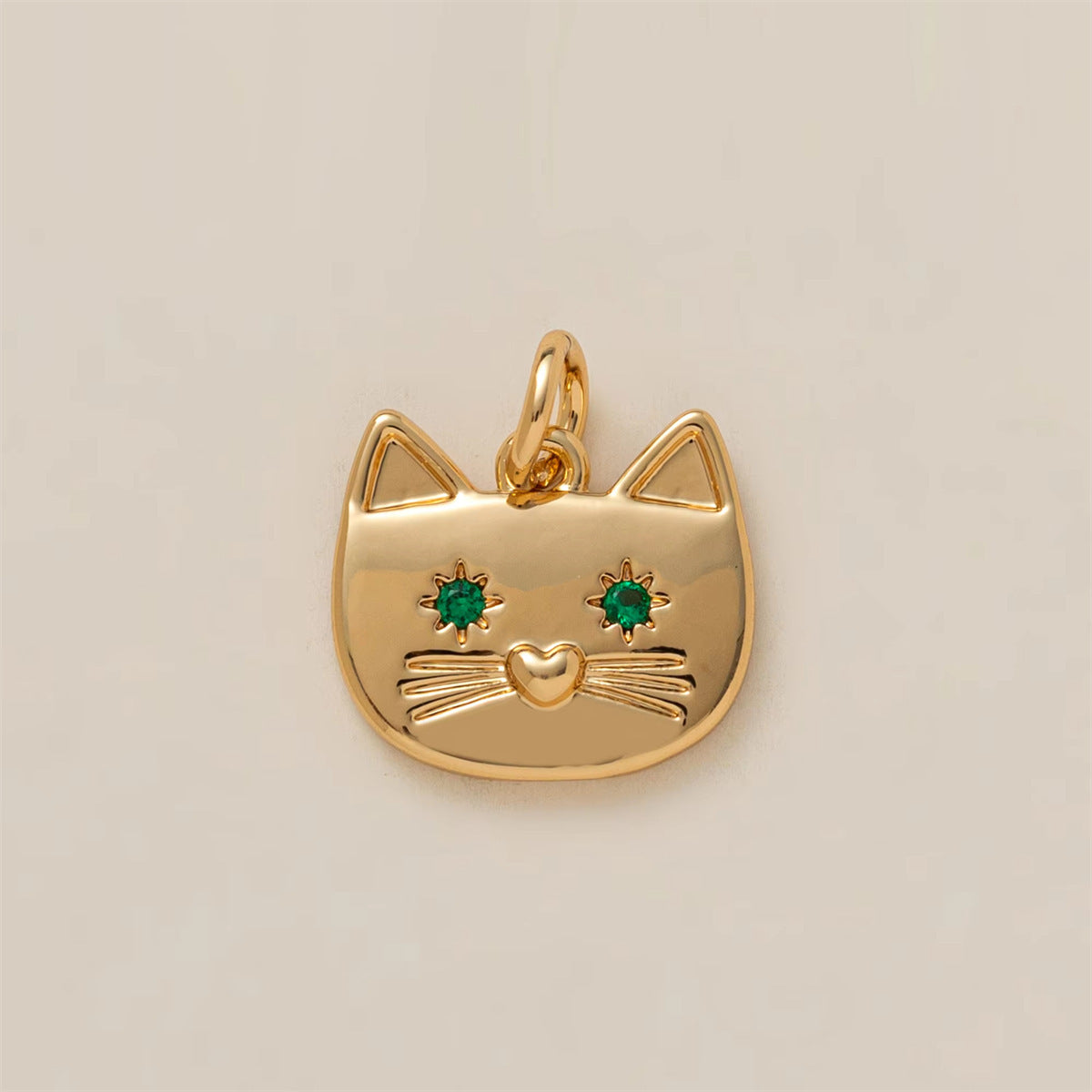 Minimalist Luxury 18K Gold Plated Brass Animal Pendant Necklace for Unisex