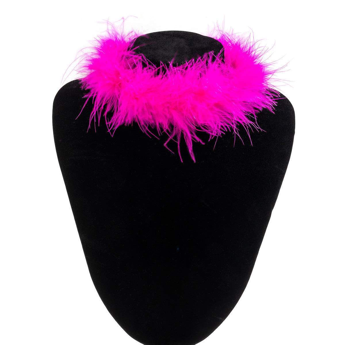 Collana girocollo corta in stile gotico con piume e nappe da donna, design a catena irregolare fatto a mano