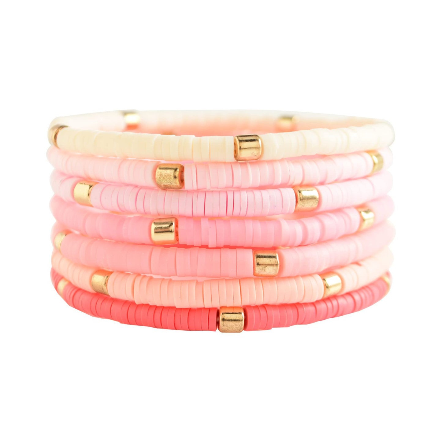 Bohemian Minimalist Geometric Round Resin Bracelet Set for Women