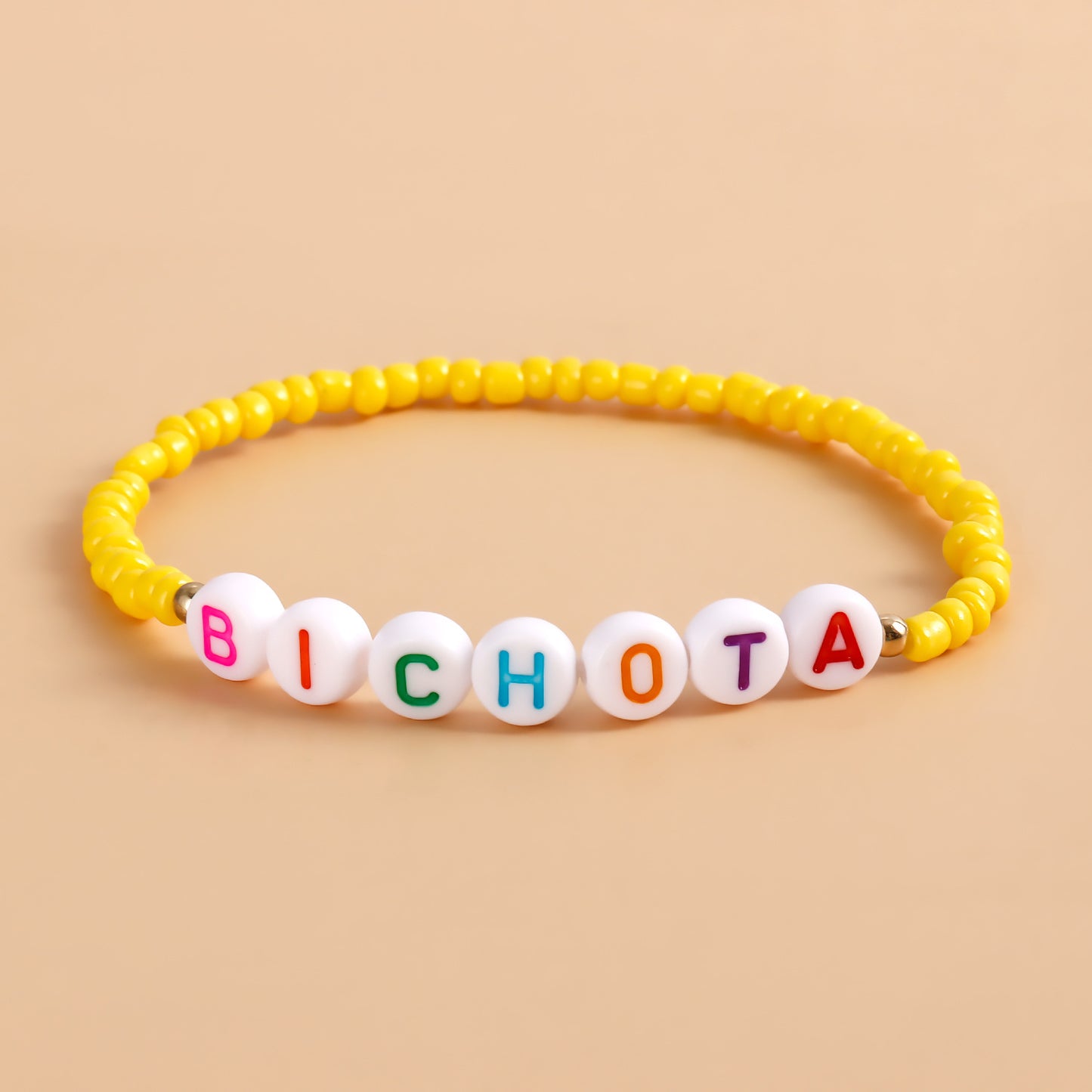 Set di bracciali da donna in stile geometrico con perle finte e finitura placcata