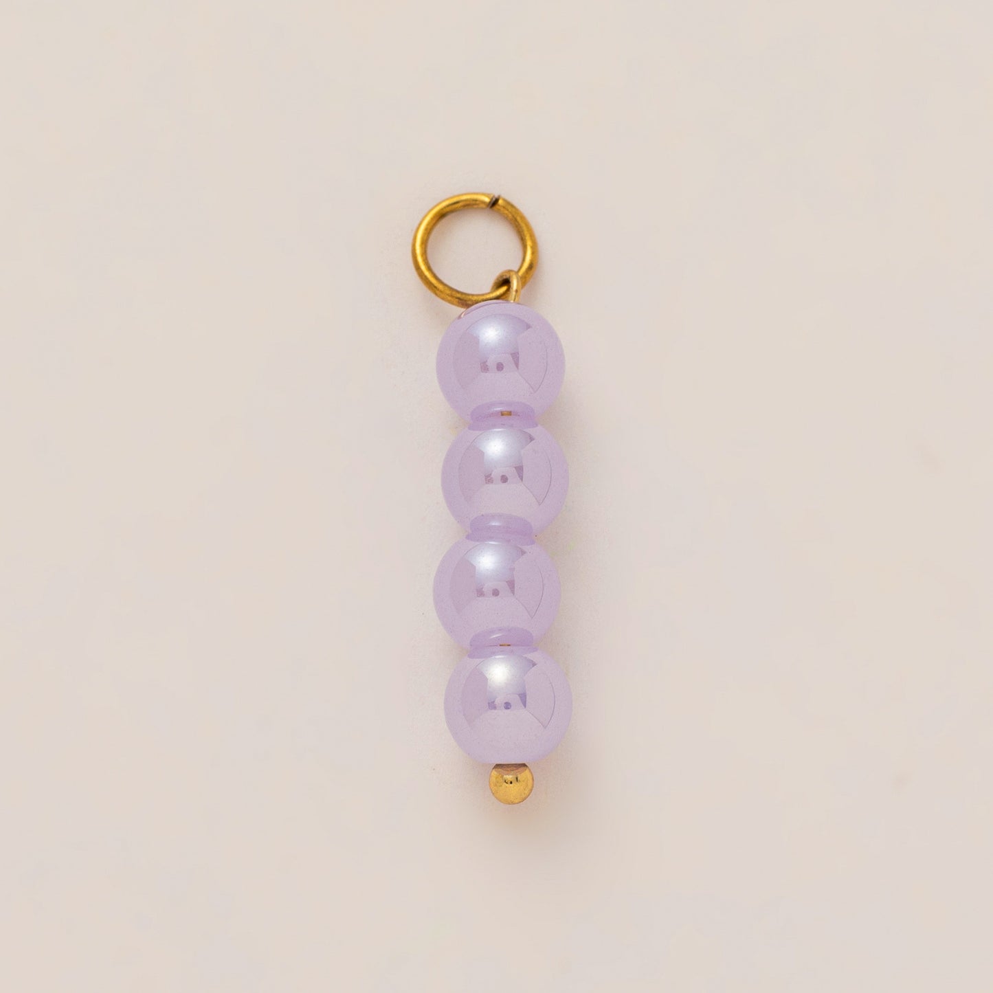 Ethnic Oval Acrylic Pendant Stainless Steel 18K Gold Plated PVD Ball Chain Charm Bar Unisex