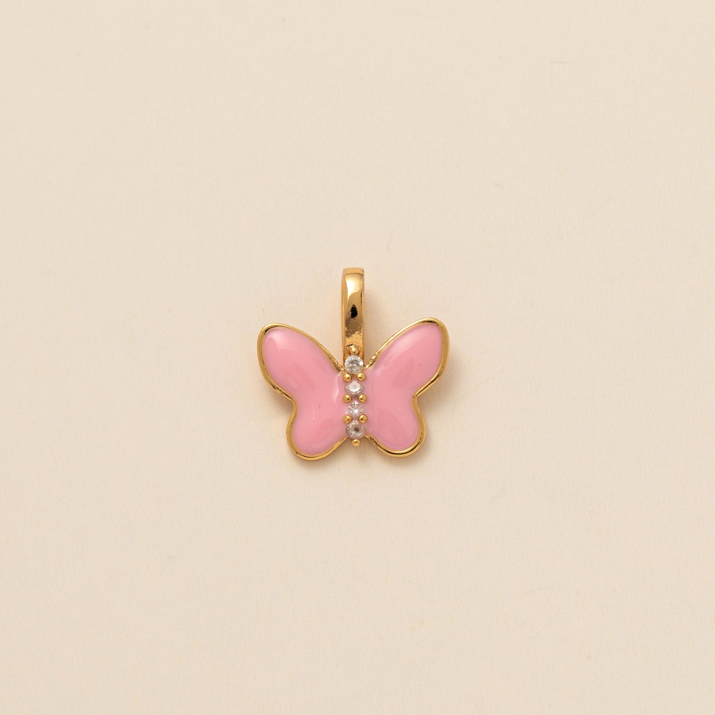 Vintage Plated Brass Floral Cross Butterfly Heart Letter Charm Bar Necklace for Women