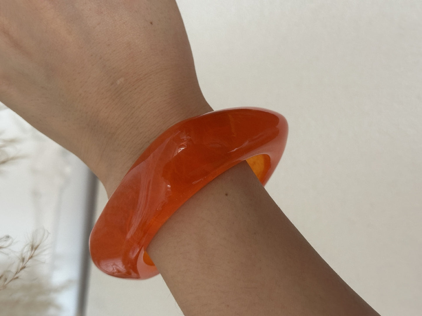 Casual Luxury Geometric Gradient Resin Drip Oil Bracelet
