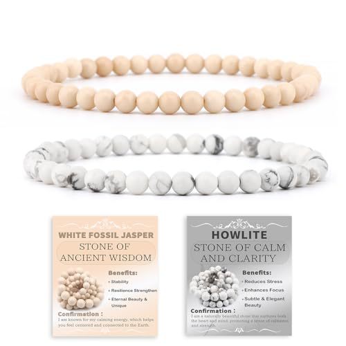 Ethnic Natural Stone Beaded Bracelet Set Round Tiger Eye Gemstone Handmade Unisex Jewelry