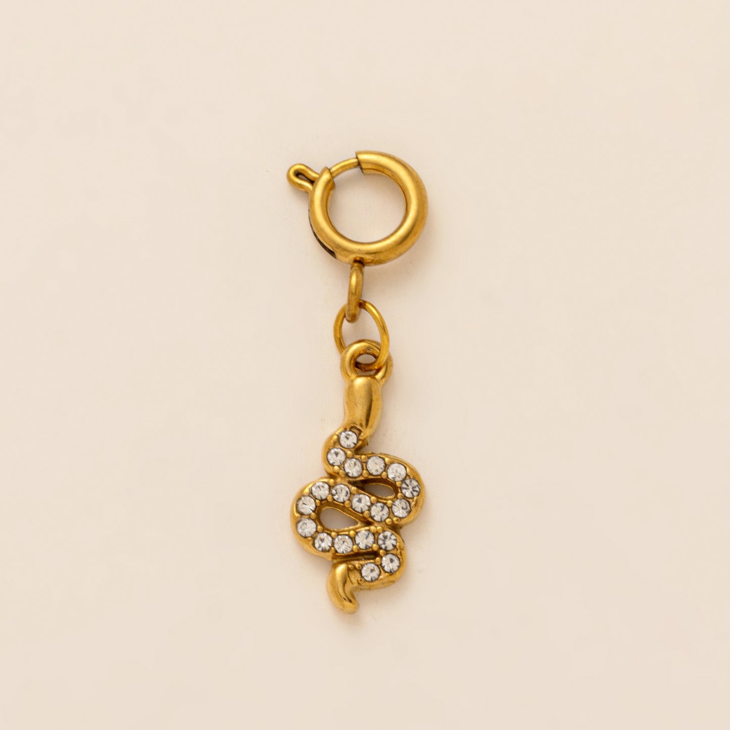 Minimalist Stainless Steel PVD Gold Plated DIY Charm Bar Pendant