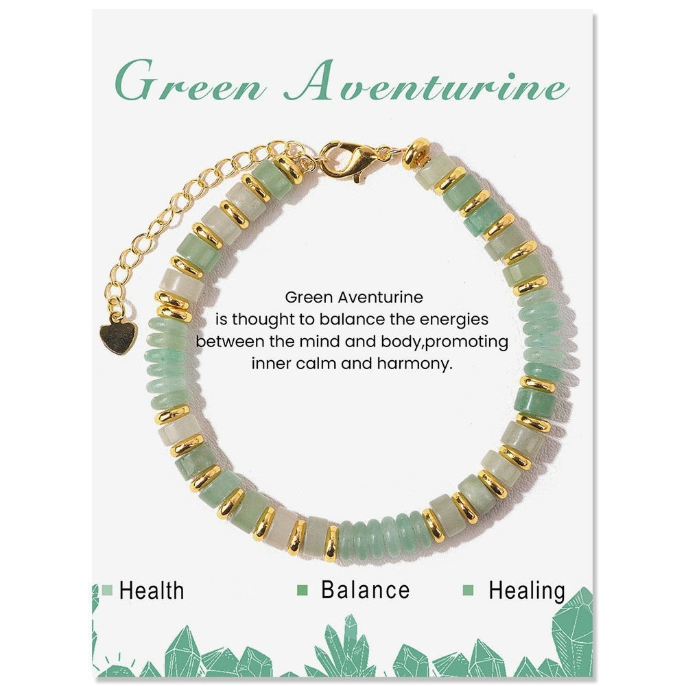 Bohemian Minimalist Natural Tiger's Eye Round Geometric Bracelet Unisex Jewelry