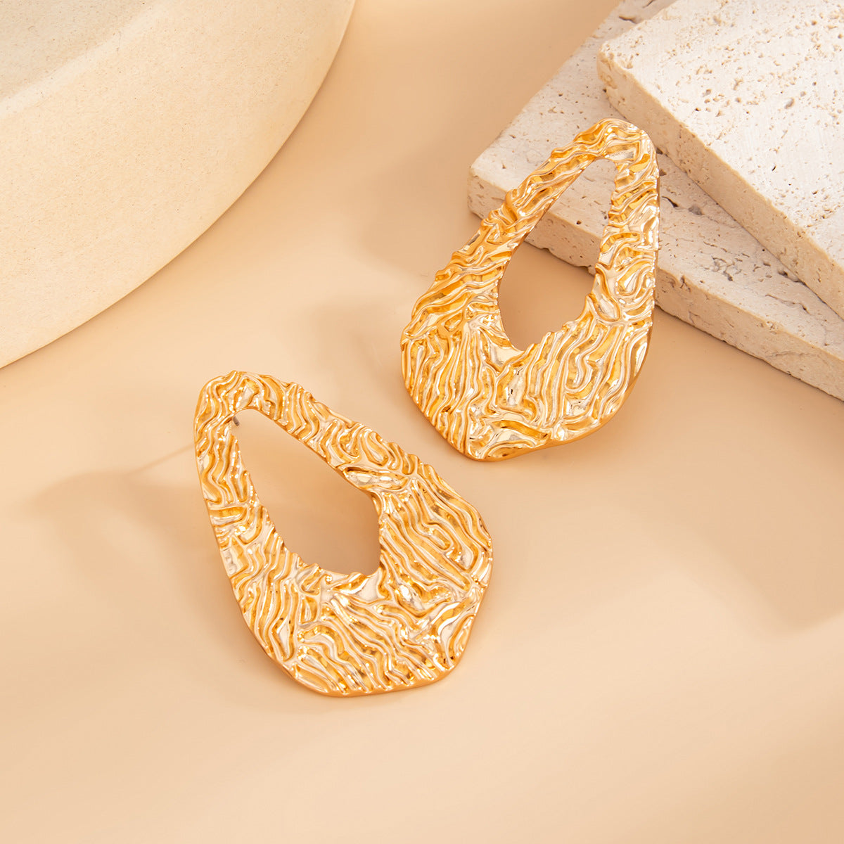 Elegant Alloy Plated Sunflower Floral Earrings for Women