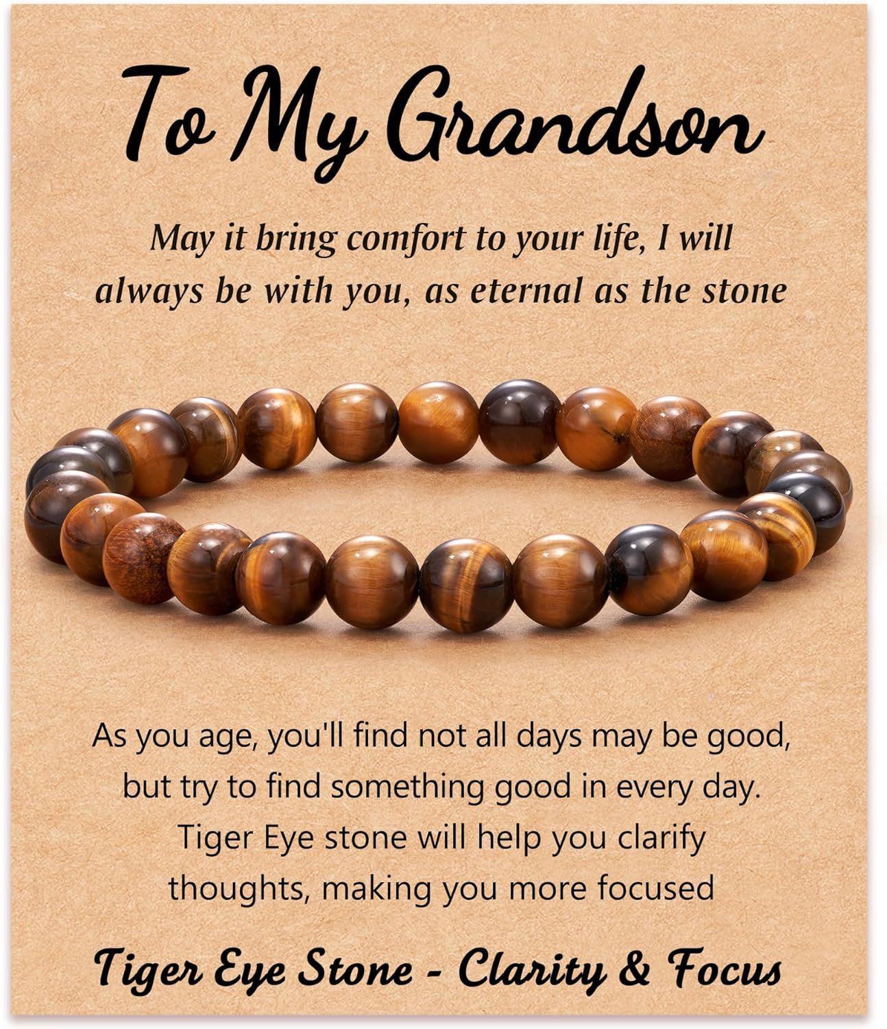 Men's Geometric Round Agate Beaded Bracelet