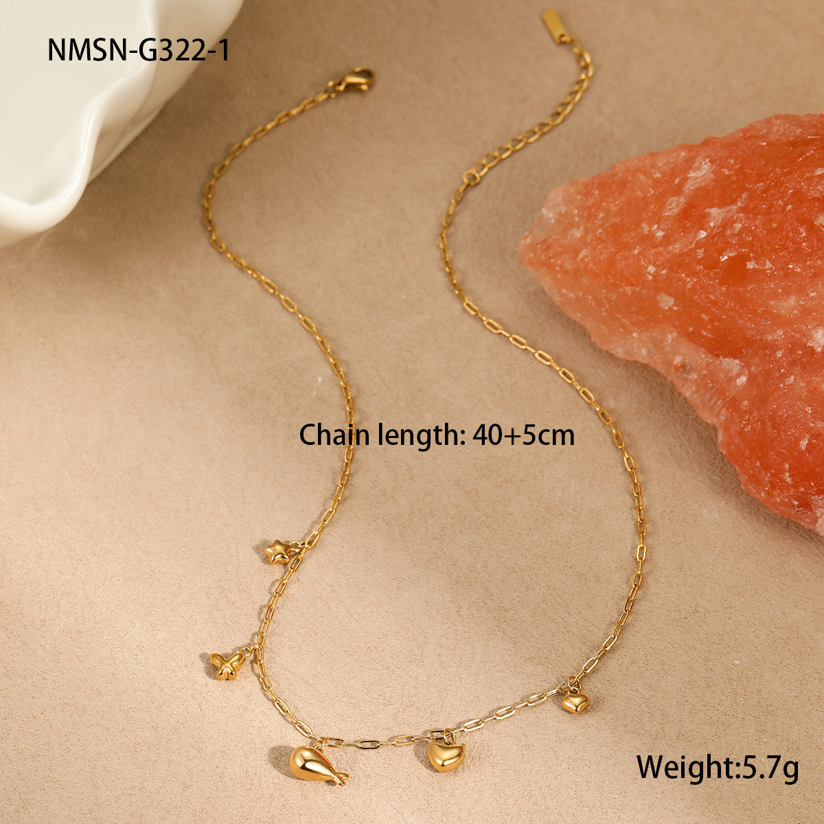 Elegant Butterfly Tassel Pendant Necklace and Bracelet Set in Stainless Steel with Plated Finish for Women