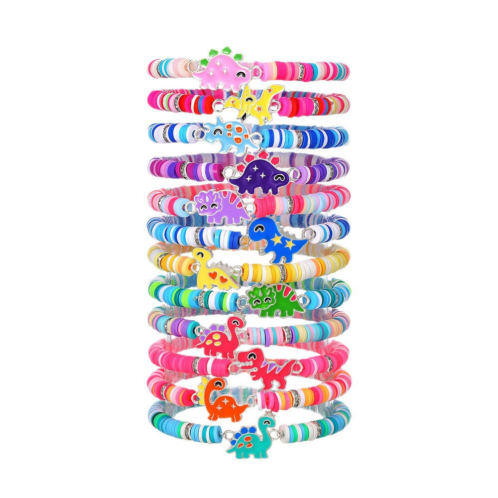 Cute Drip Oil Animal Resin Bracelet for Kids