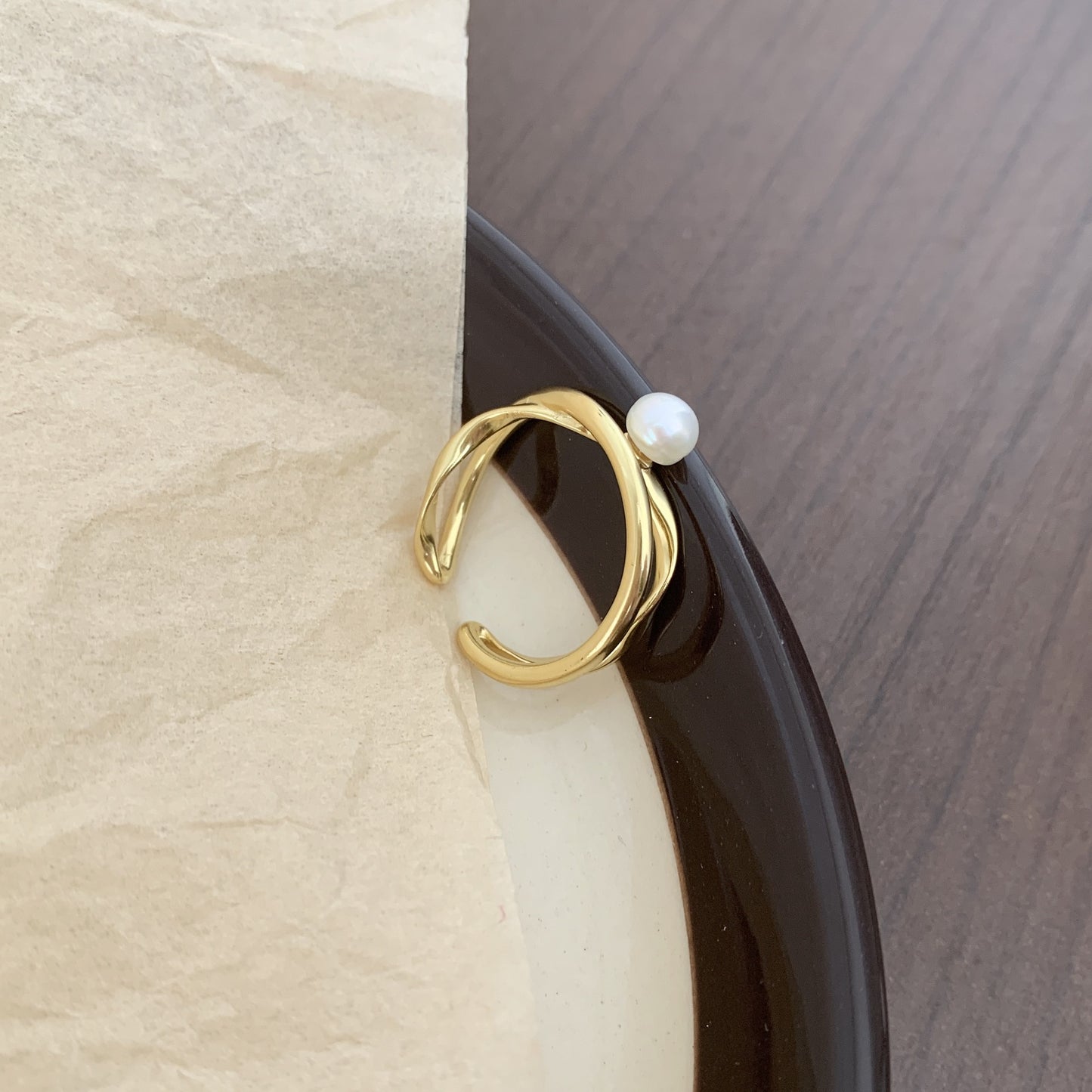 Minimalist Heart-Shaped 925 Sterling Silver Ring with Beveled Square Detail for Women