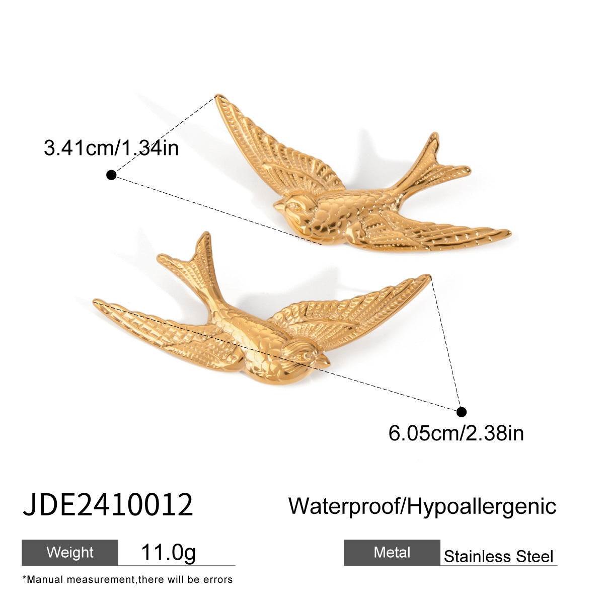 Elegant Heart Bow Stainless Steel Stud Earrings with Cubic Zirconia Plated Finish for Women