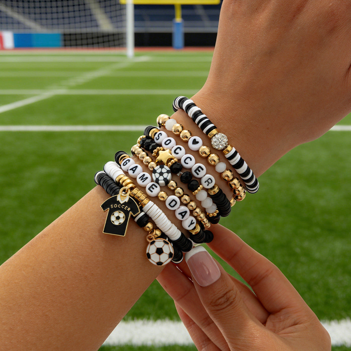 Sweet Heart Star Letter Resin Bracelet for Women