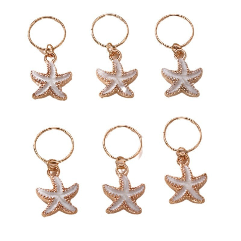 Juego de peinetas metálicas en forma de estrella minimalistas para niños con acabado chapado, accesorios para el cabello de trenzas sucias