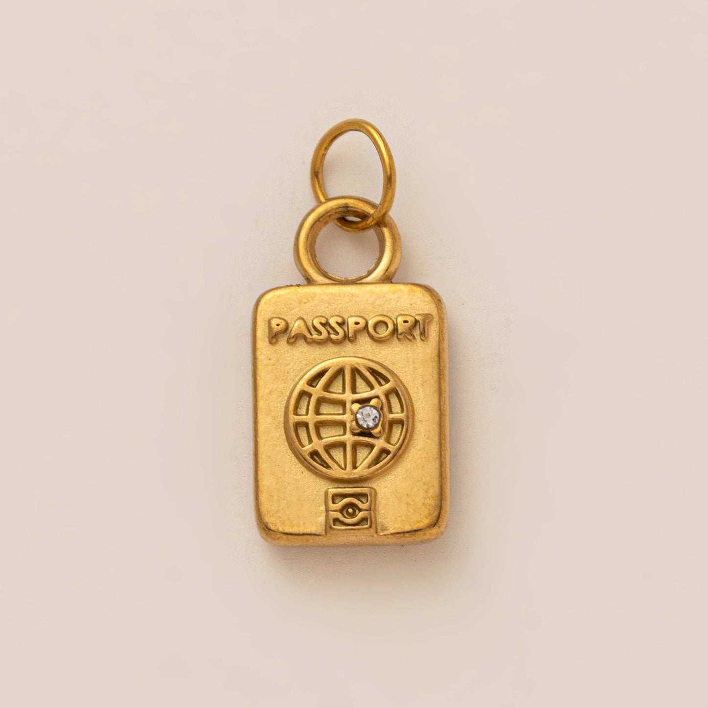 Vintage 18K Gold Plated Stainless Steel PVD Headphone Ice Skate DIY Charm Bar