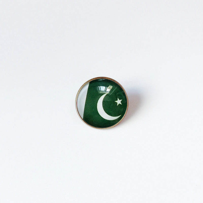 Pin de Solapa de Aleación Esmaltado Personalizado con Diseño de Bandera del Mundo para Hombres y Mujeres
