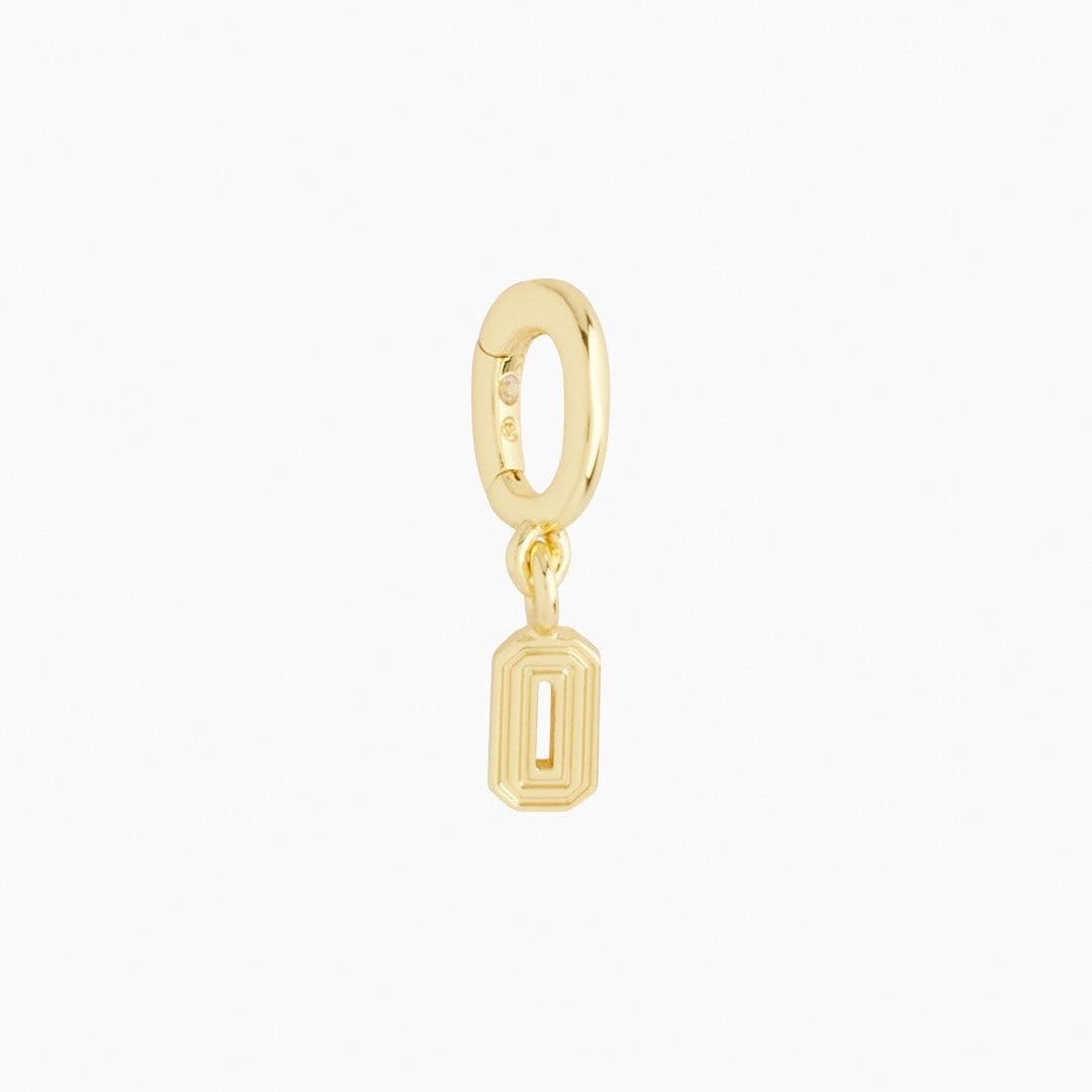 Minimalist Number Stainless Steel PVD Plated Pendant Charm Bar for Unisex