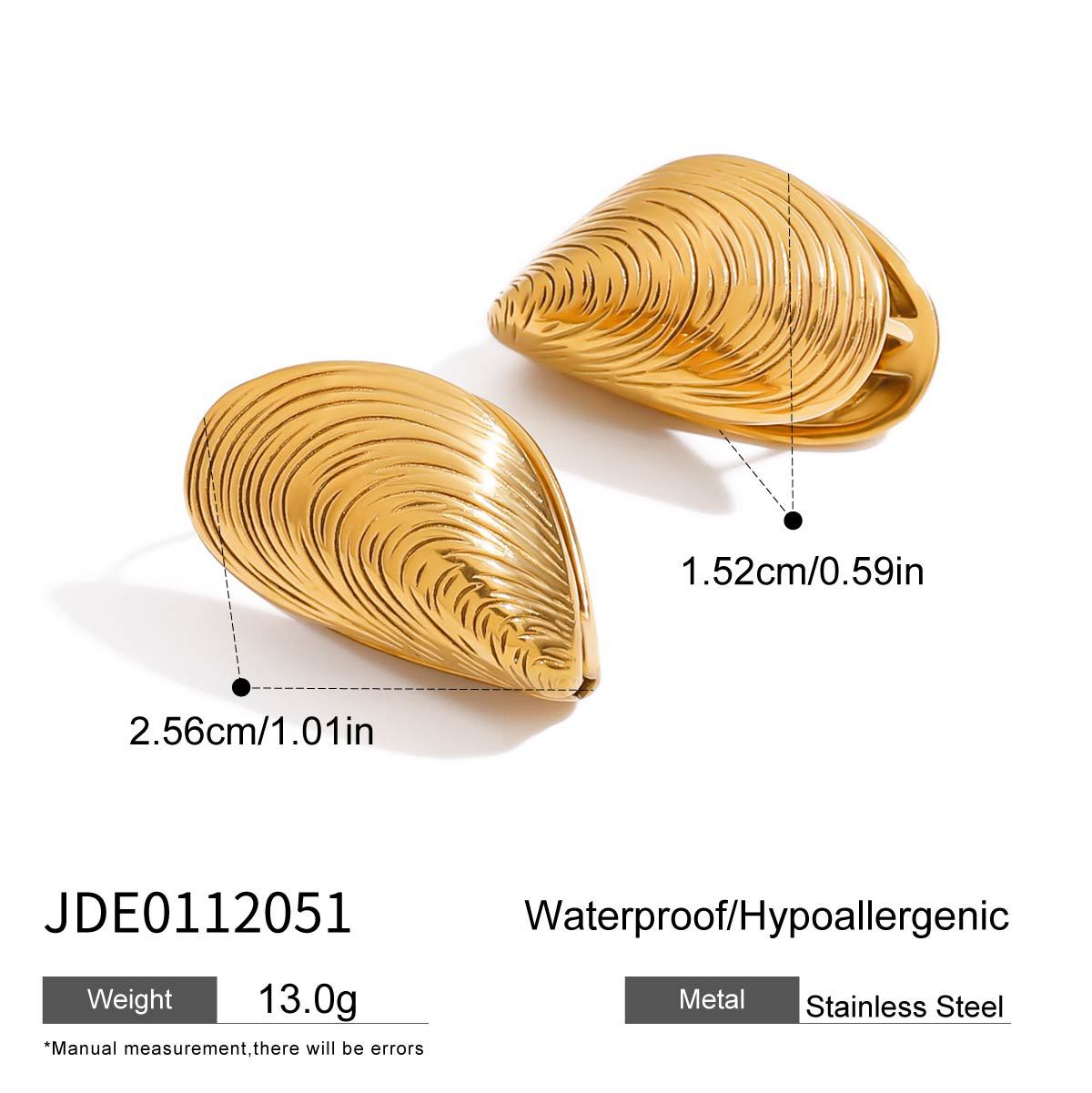 Luxury Geometric Stainless Steel Plated Earrings for Women