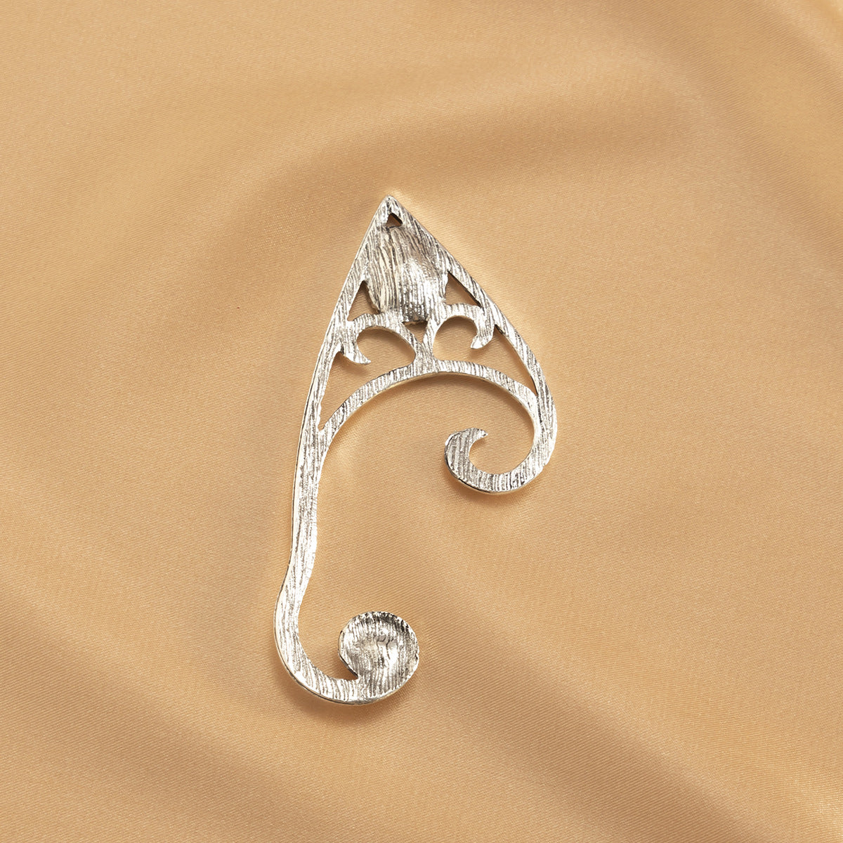 Vintage Bohemian Ethnic Geometric Letter Alloy Ear Cuff Earrings for Women