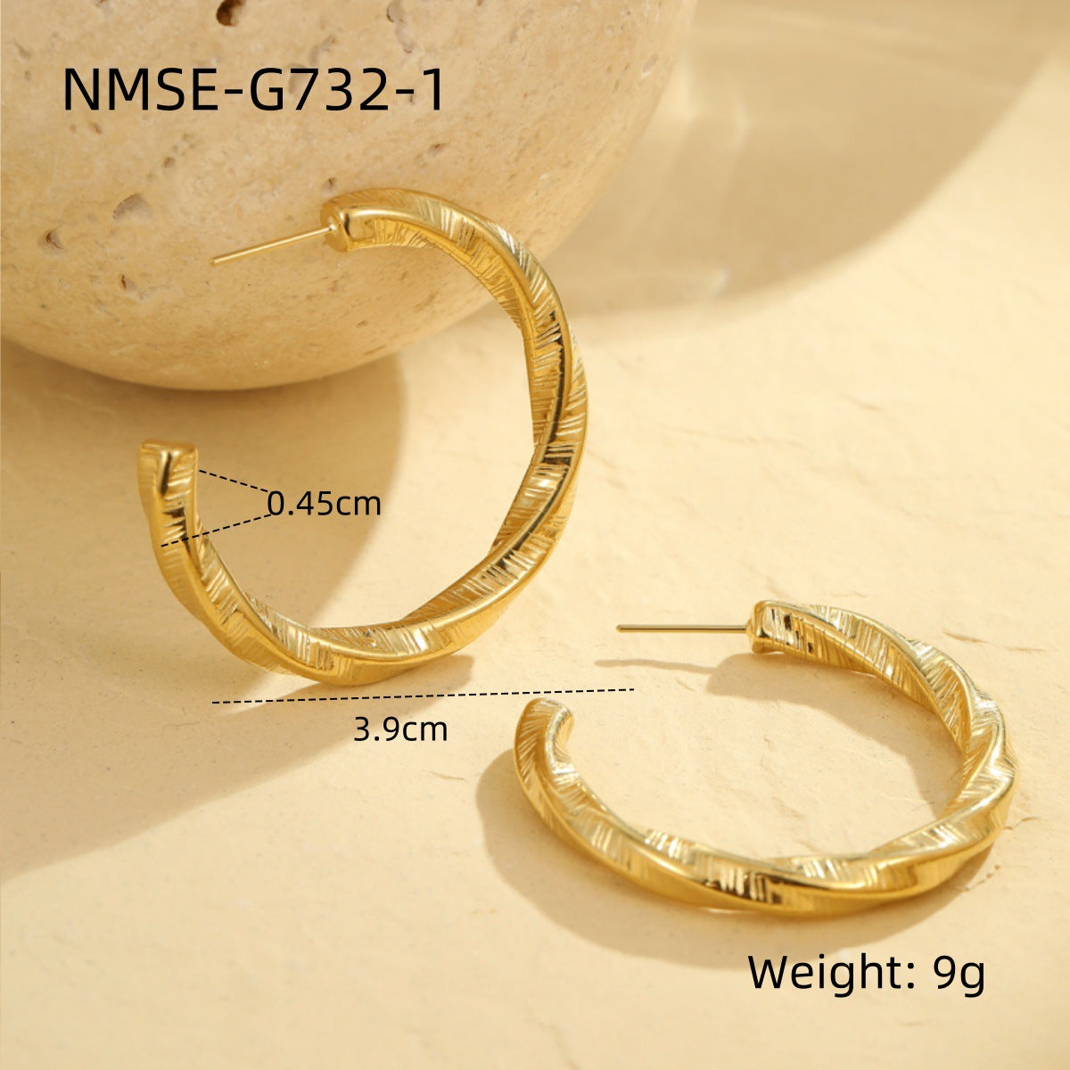 Minimalist Butterfly Stud Earrings in Stainless Steel with Plated Finish for Women