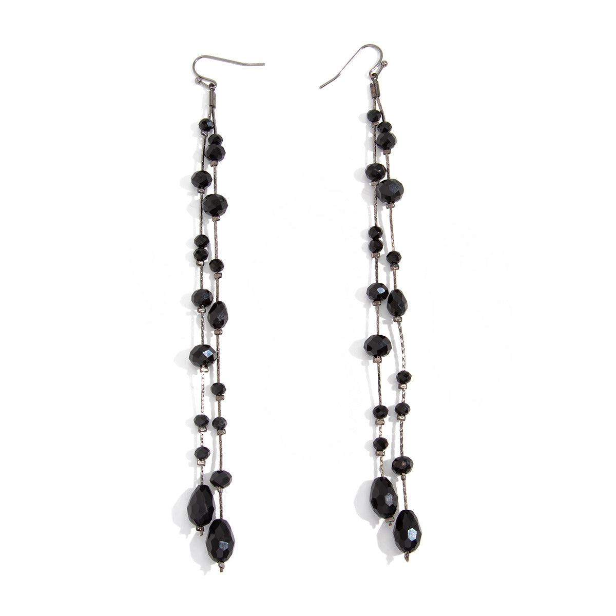 Gothic Sweet Drip Oil Plated Teardrop Crystal Earrings for Women