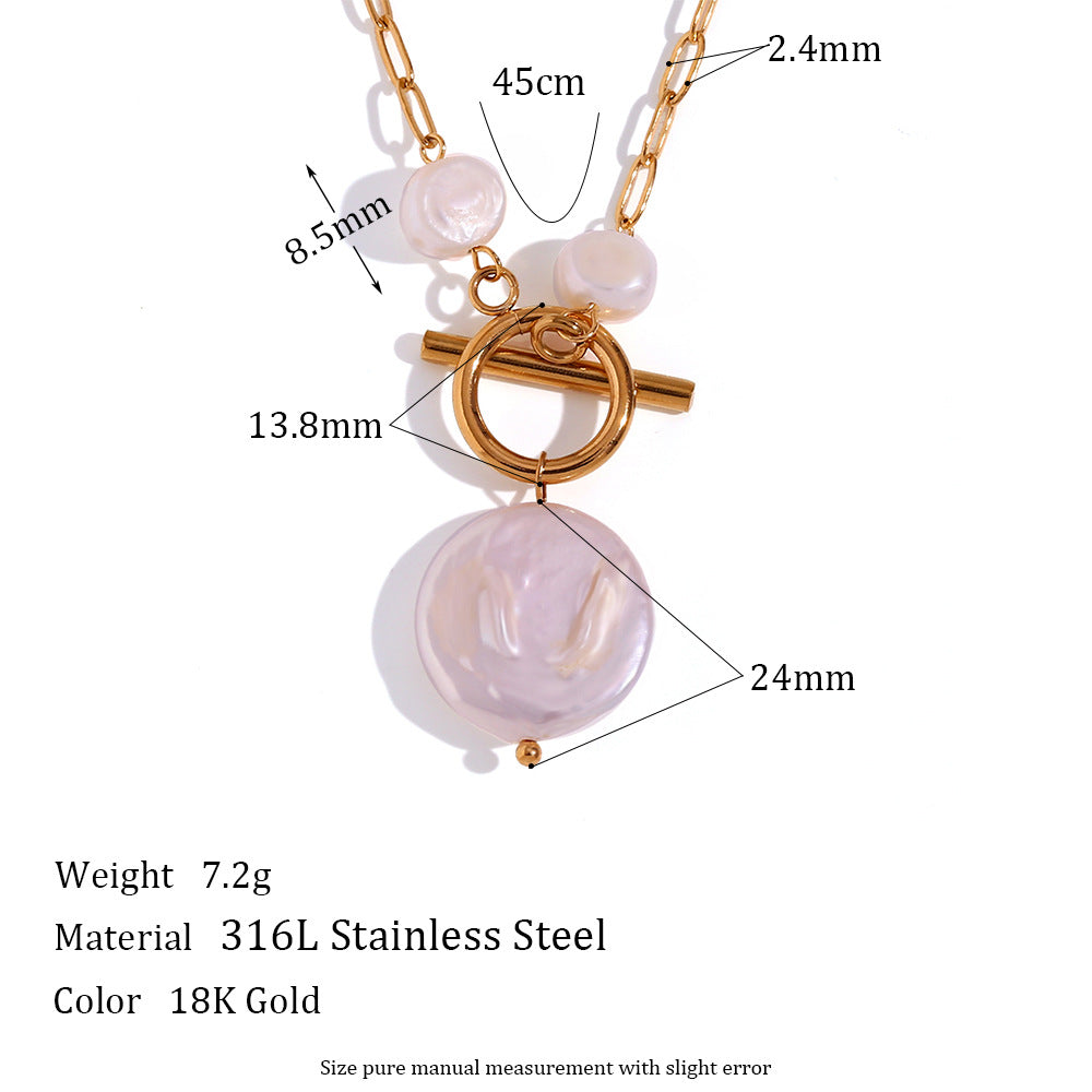 Vintage Fashion Geometric Sun Star Heart Pendant Necklace for Women in Titanium Steel with 18K Gold Plating