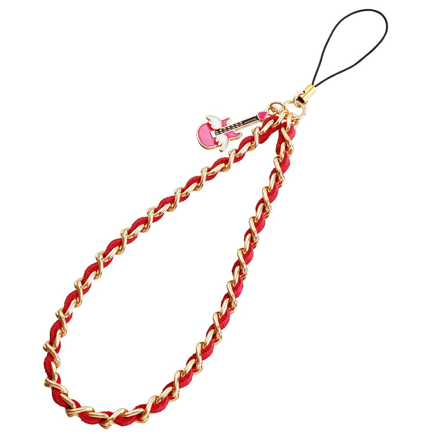 Minimalist Acrylic Heart Teardrop Plated Phone Chain Strap