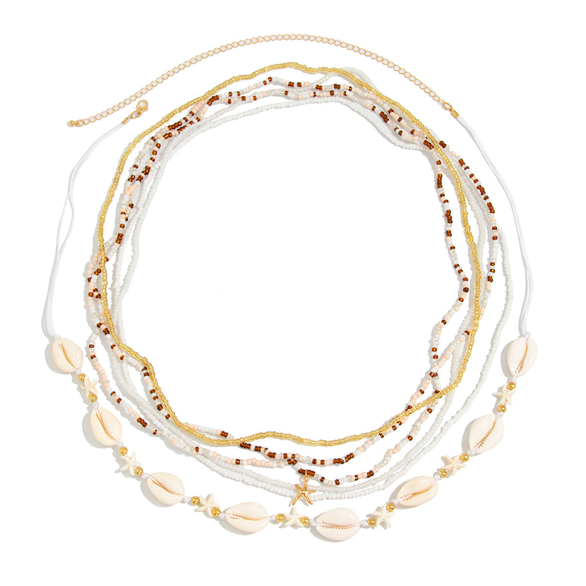 Bohemian Star Shape Resin Beaded Waist Chain for Women