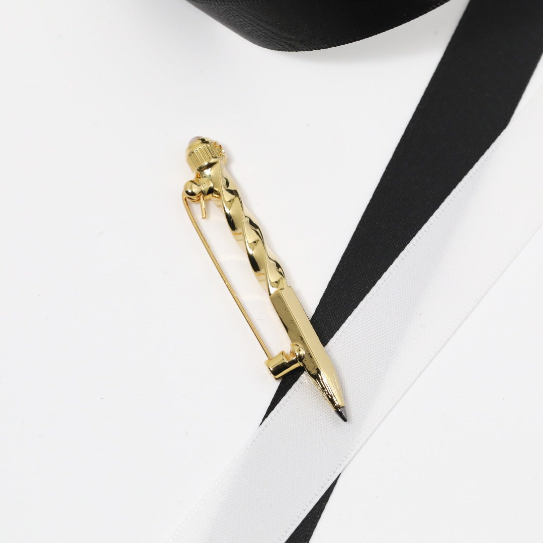 Luxury Gold Plated Double C Letter Pearl Ball Chain Necklace for Women