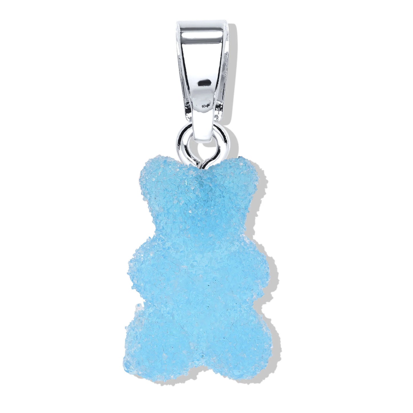 Colorful Resin Bear Charm Bar with Plated Finish for DIY Jewelry Making